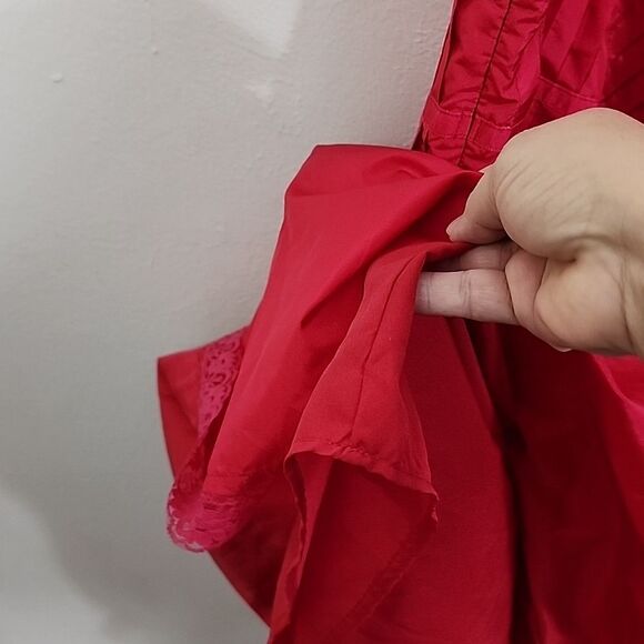 Fire Los Angeles Sleeveless Y2K Candy Apple Red Pin Up Retro Dress Size 11 - Picture 5 of 9